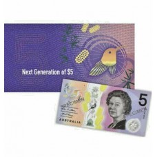 AUSTRALIA 2016 . FIVE 5 DOLLAR BANKNOTE . NEXT GENERATION NOTE